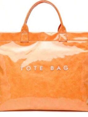 Orange Tote Bag - Classic Vinyl Tote Bag